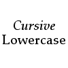 Cursive: Lowercase