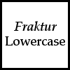 Fraktur: Lowercase