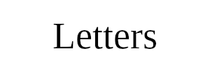 Letters